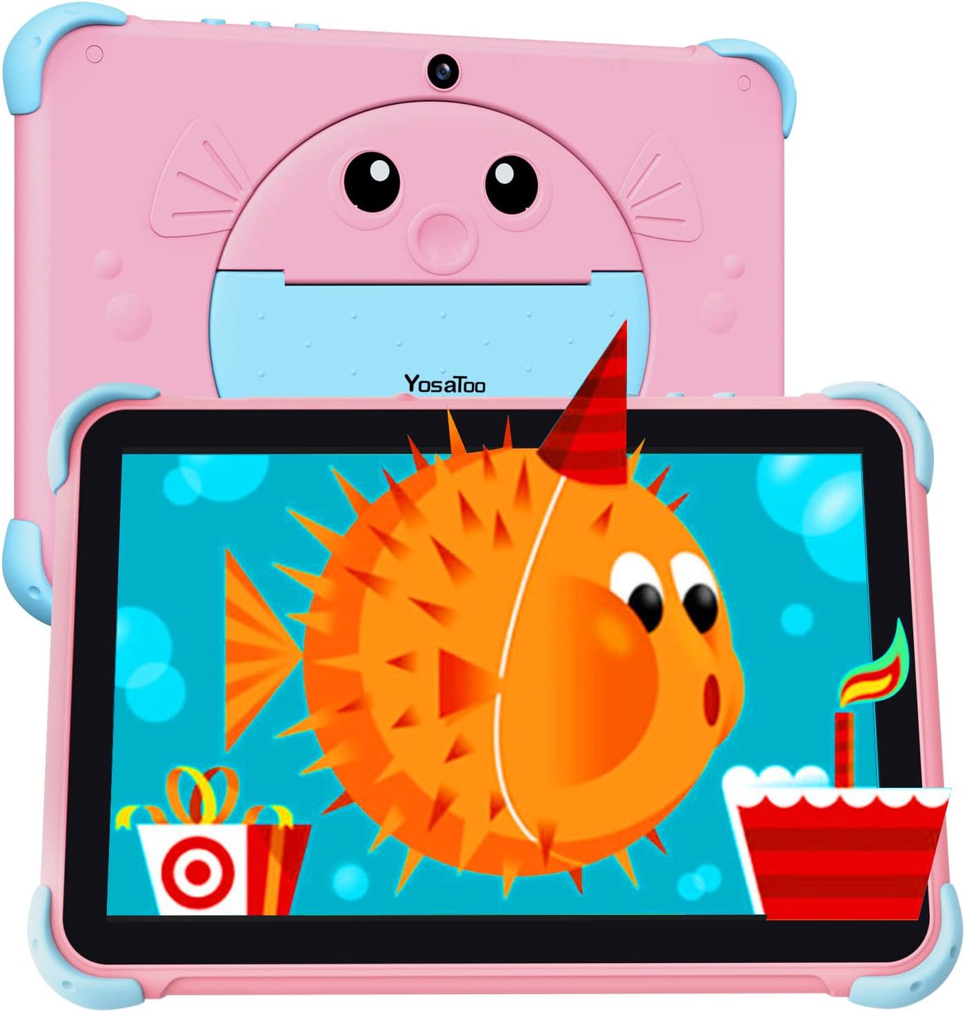 Kids Tablet 10 inch with Case, WiFi, Android 11.0, Dual Camera, IPS Touch Screen, 2GB 32GB P805