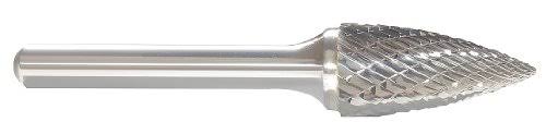 Carbide Bur, Flame, 5/8 in, 1/4 Shank B18722