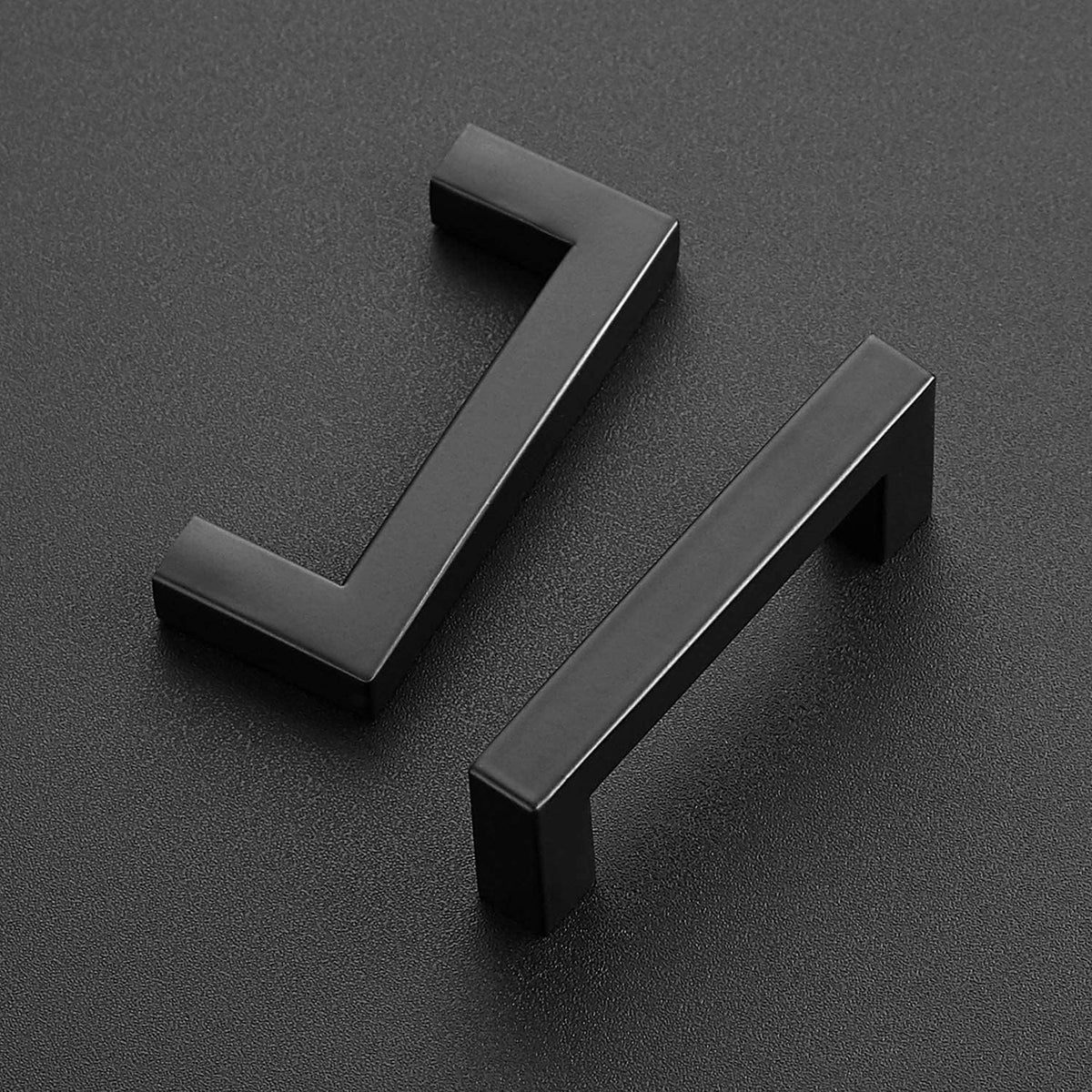 30 Pack 3 Inch Matte Black Cabinet Handles Drawer Pulls L1481
