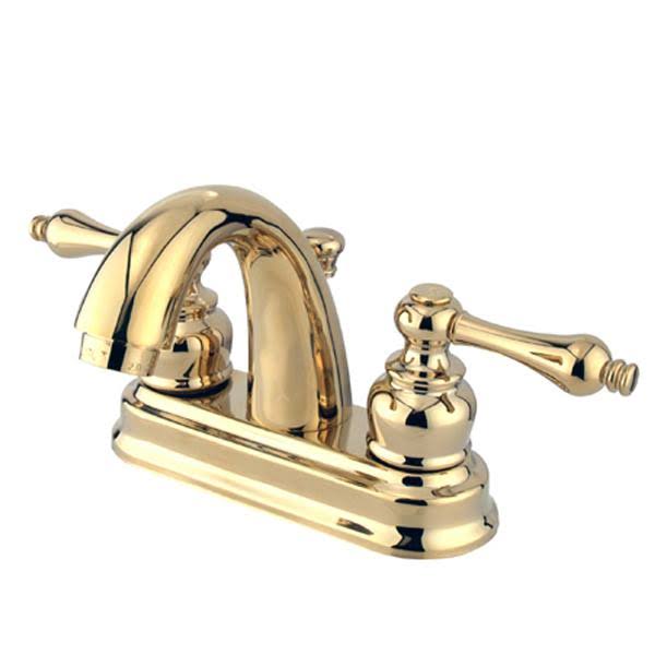 Oil Rubbed Bronze Centerset Lavatory Faucet with Metal Lever Handles R61653