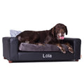 Charcoal Leatherette Pets Sofa Z745
