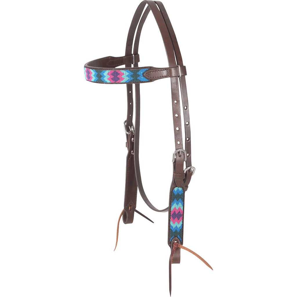 Beaded Browband Headstall C4784